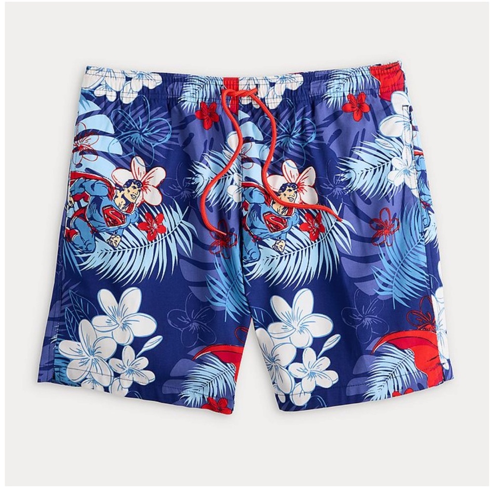 DC Comics Superman floral shorts size XXL